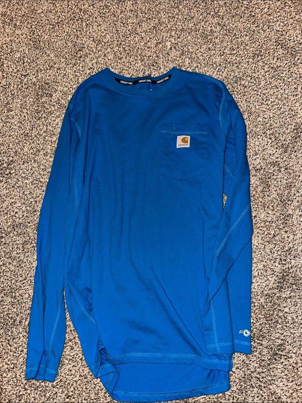 Carhartt Men's Long-Sleeve Pocket Tee - Blue
